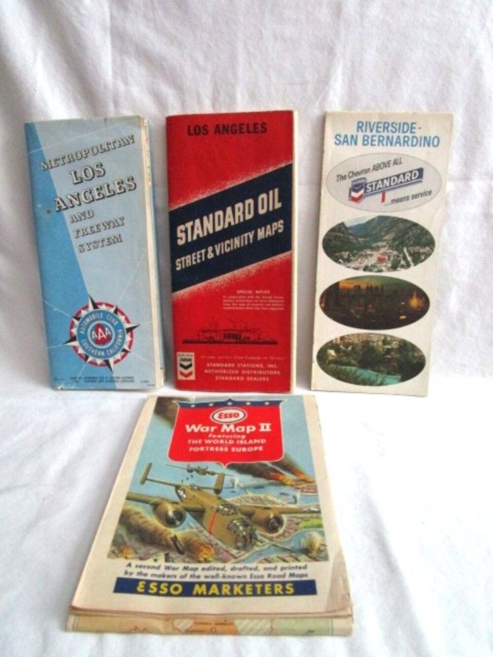 Lot Of Four Vintage Street Maps